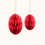 Osteranhänger aus Papier Eier-Set