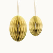 Osteranhänger aus Papier Eier-Set Light Grün