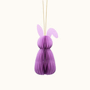 Anhänger Osterhase aus Papier 15cm Lavender