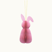 Anhänger Osterhase aus Papier 15cm Rosa