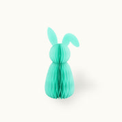 Osterhase aus Papier 20 cm Türkis