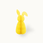 Osterhase aus Papier 20 cm Gelb