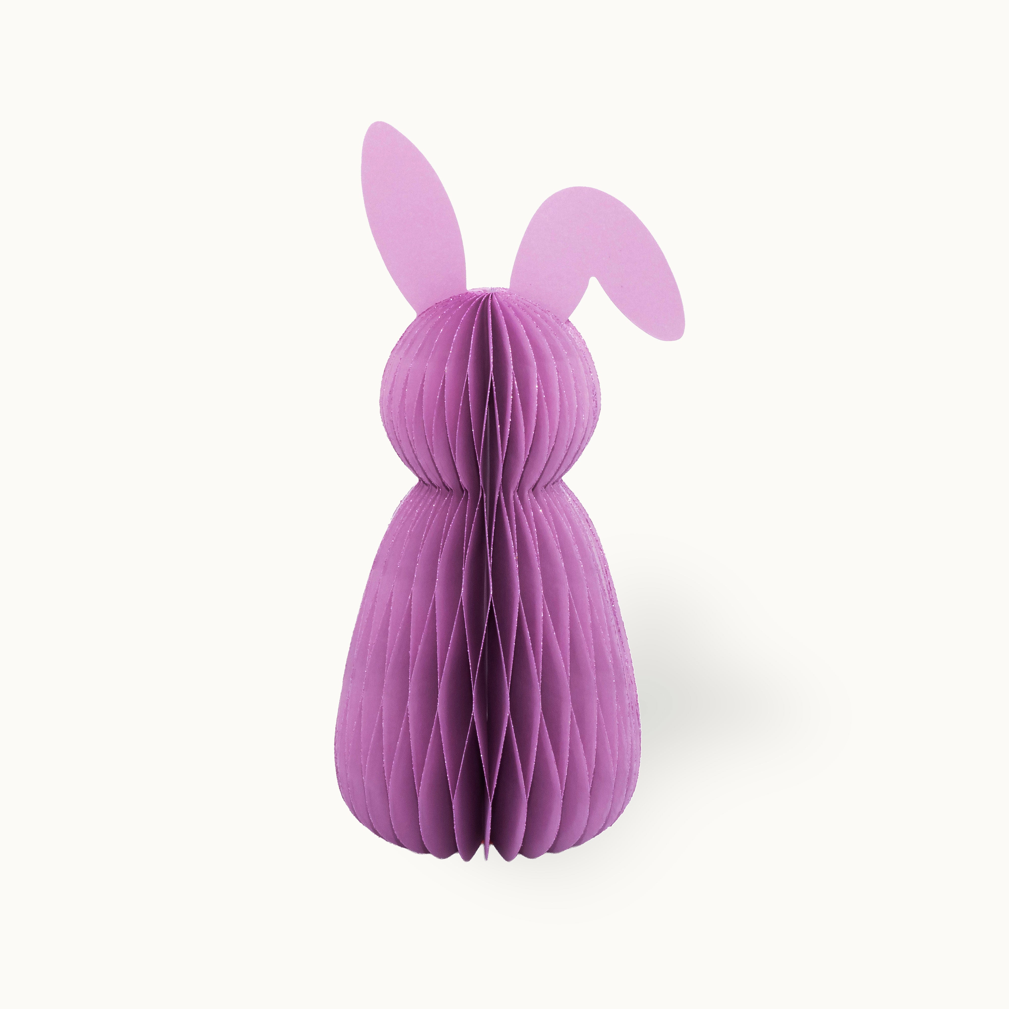 Osternhase aus Papier 30 cm Lavender