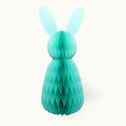 Osternhase aus Papier 60 cm Türkis