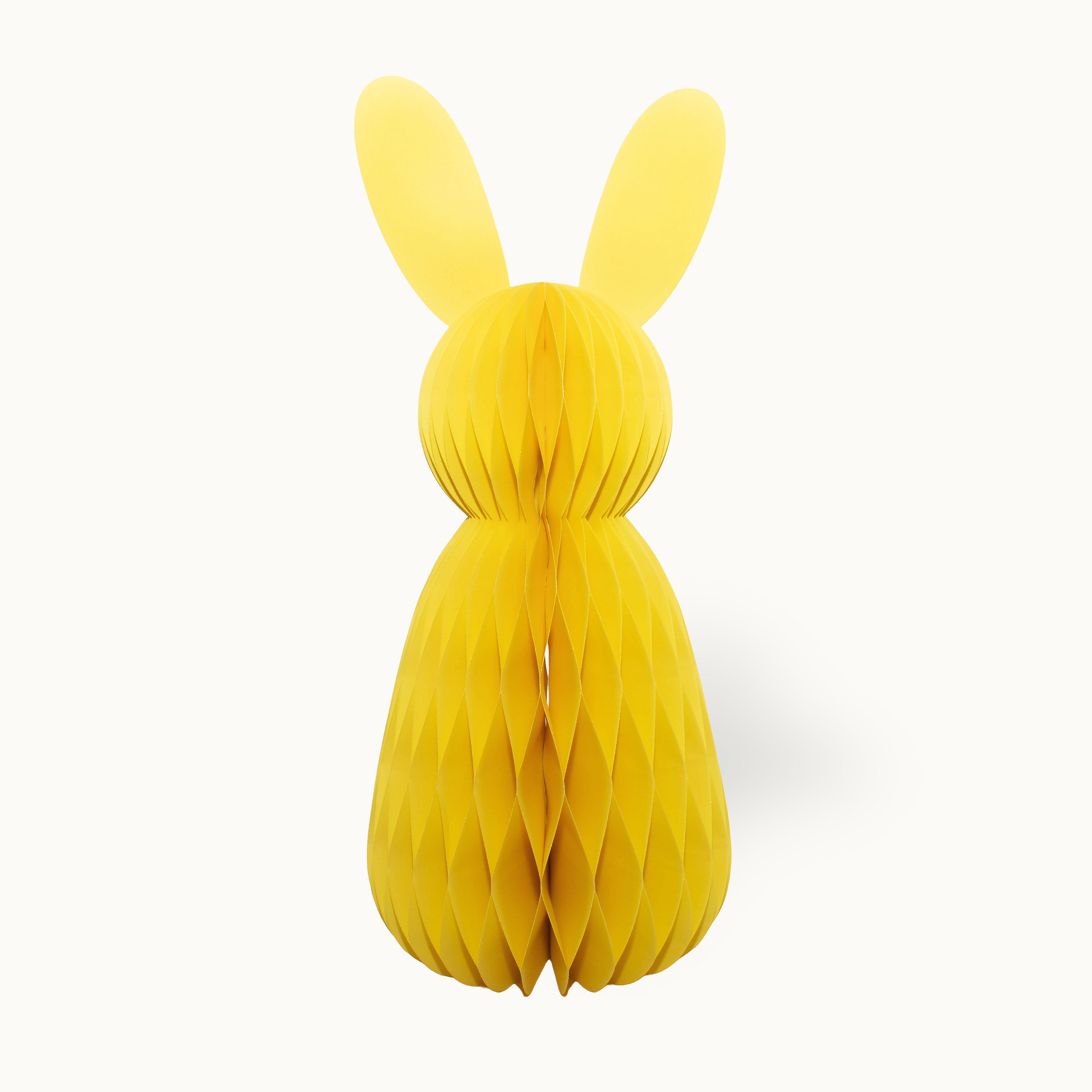 Osternhase aus Papier 60 cm Gelb
