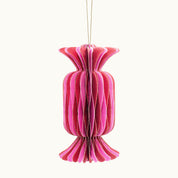 Anhänger BonBon aus Papier Groß Pink Rot 15cm