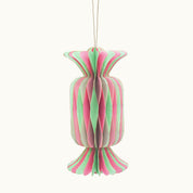 Anhänger Bonbon aus Papier Groß Rosa Mint 15cm