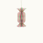 Anhänger Bonbon aus Papierklein Rosa Mint 10cm