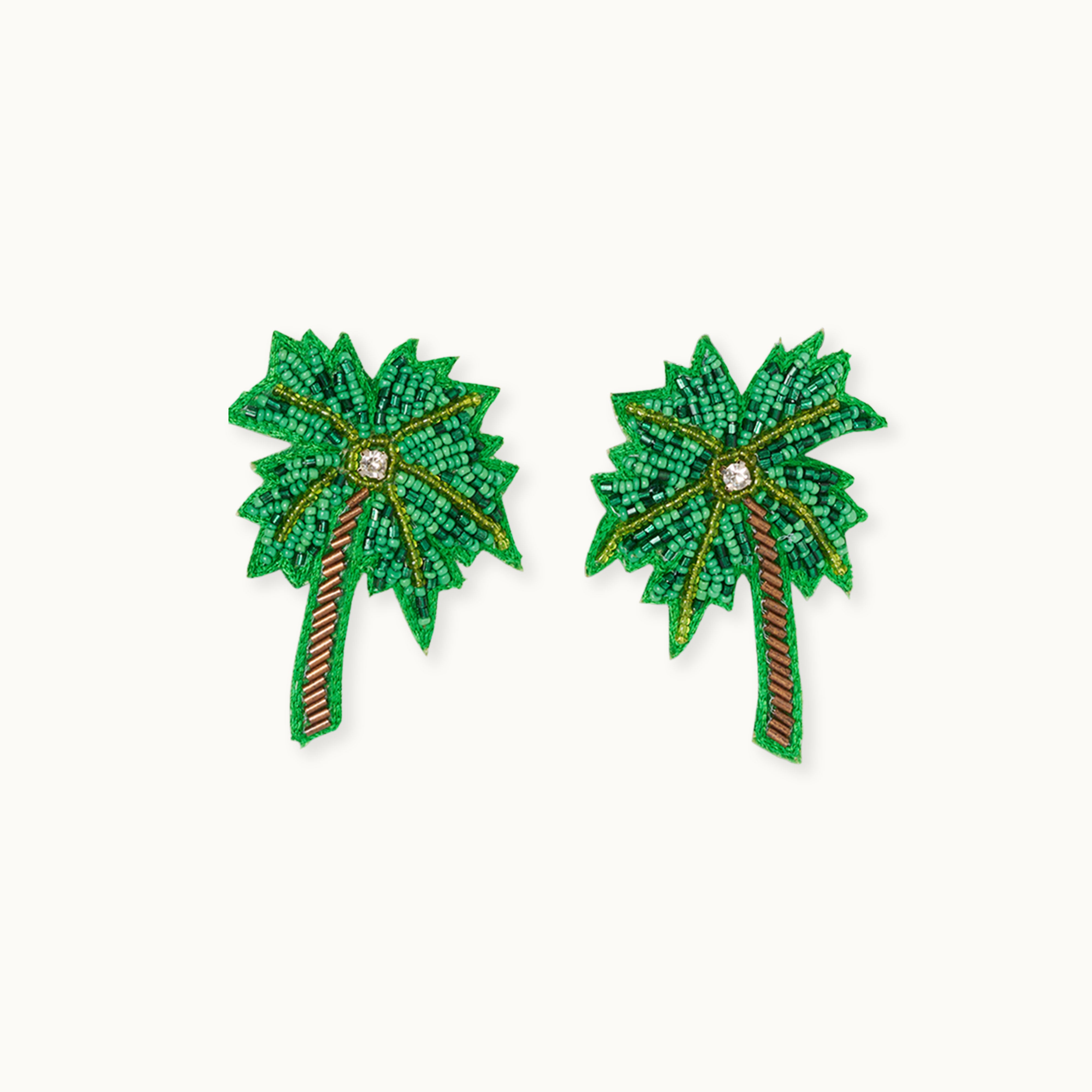 Broschenpaar: Palme
