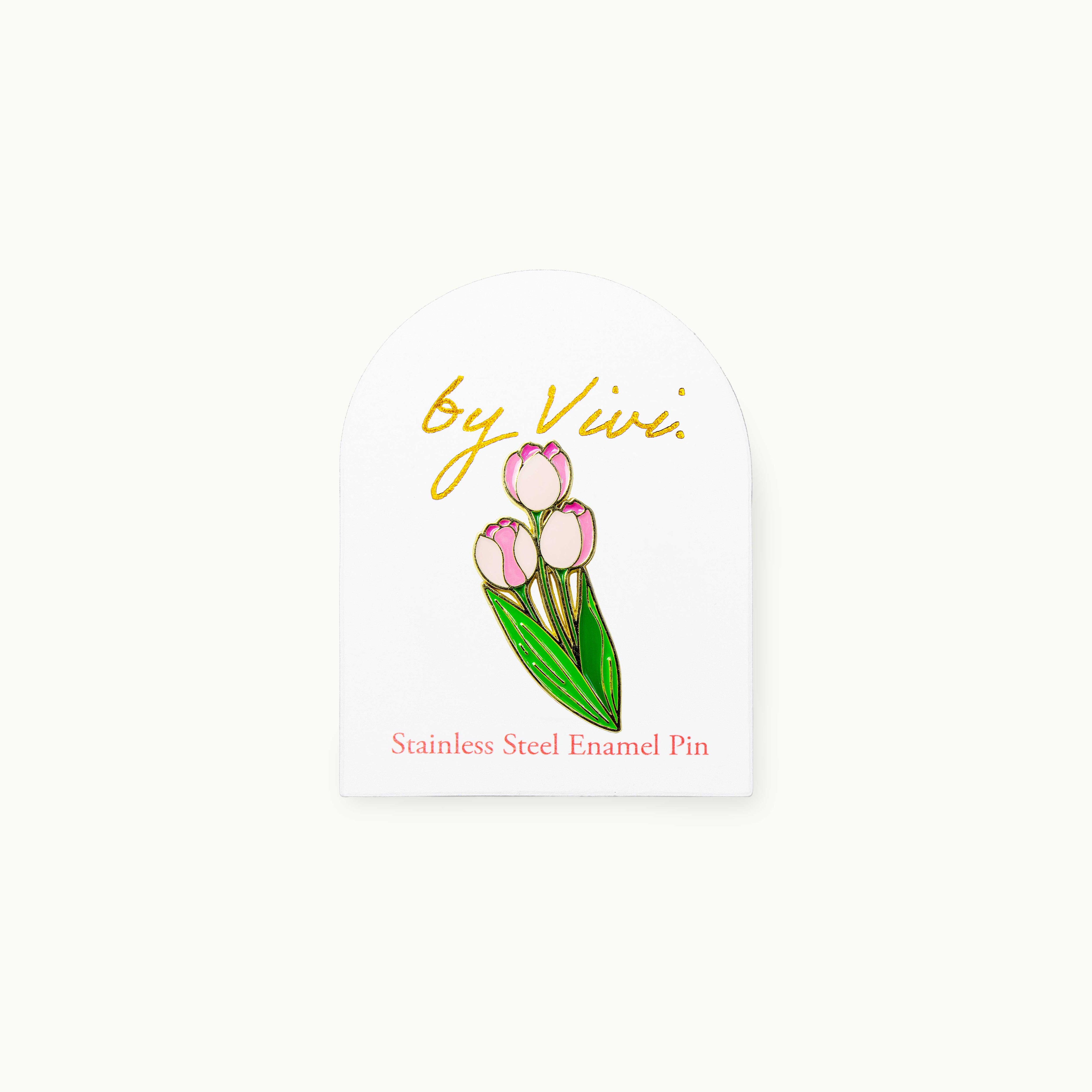 Pin Pink Tulpen