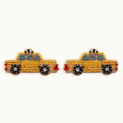 Broschenpaar: NY Taxi