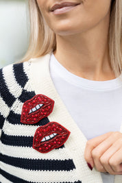 Broschenpaar: Lippen