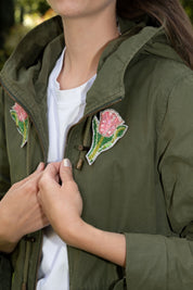 Broschenpaar: Tulpe