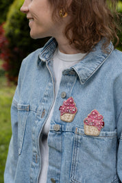 Broschenpaar: Muffin