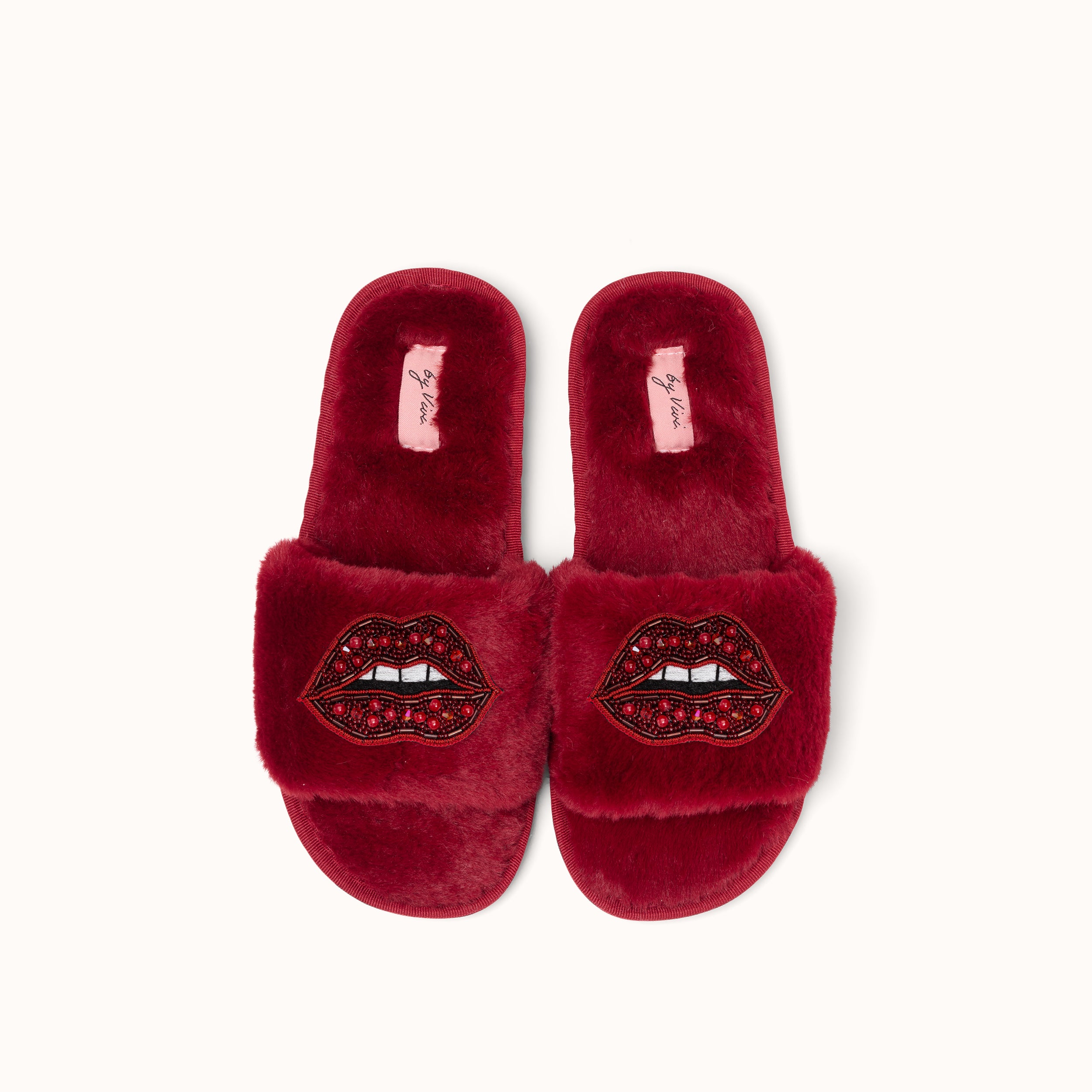 Brosche für Slipper: Lippen