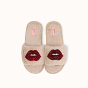 Brosche für Slipper: Lippen