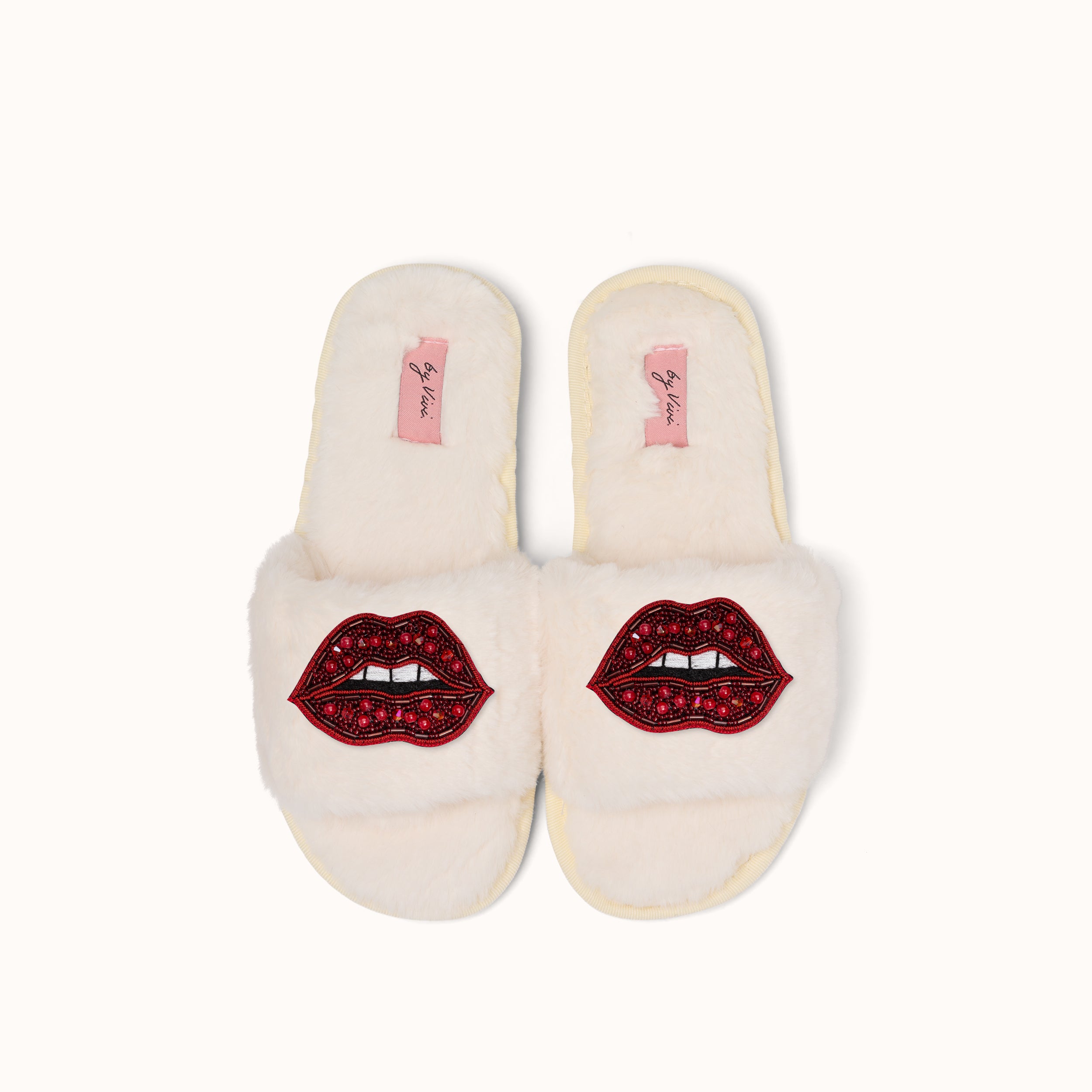 Brosche für Slipper: Lippen