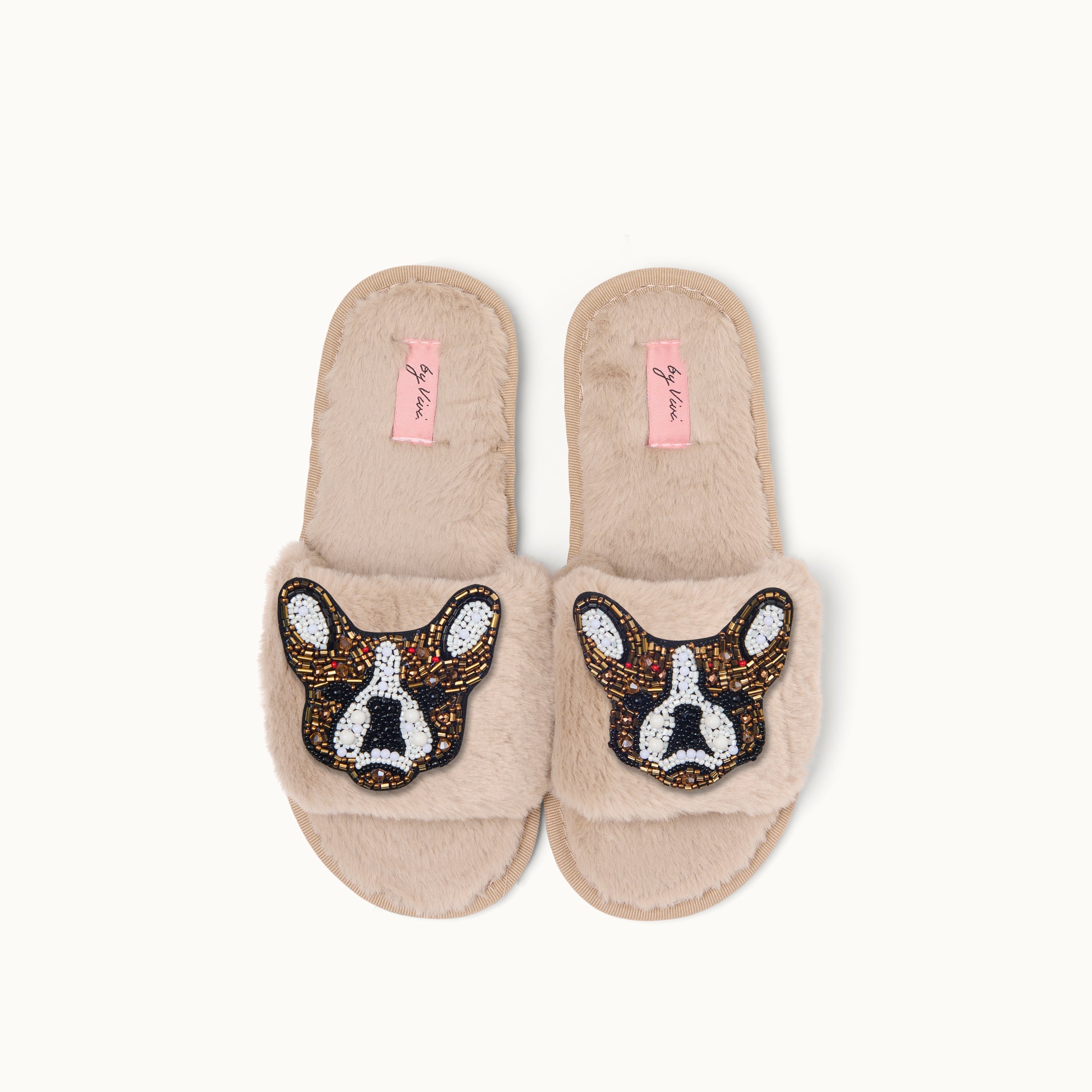 Brosche für Slipper: Französische Bulldogge