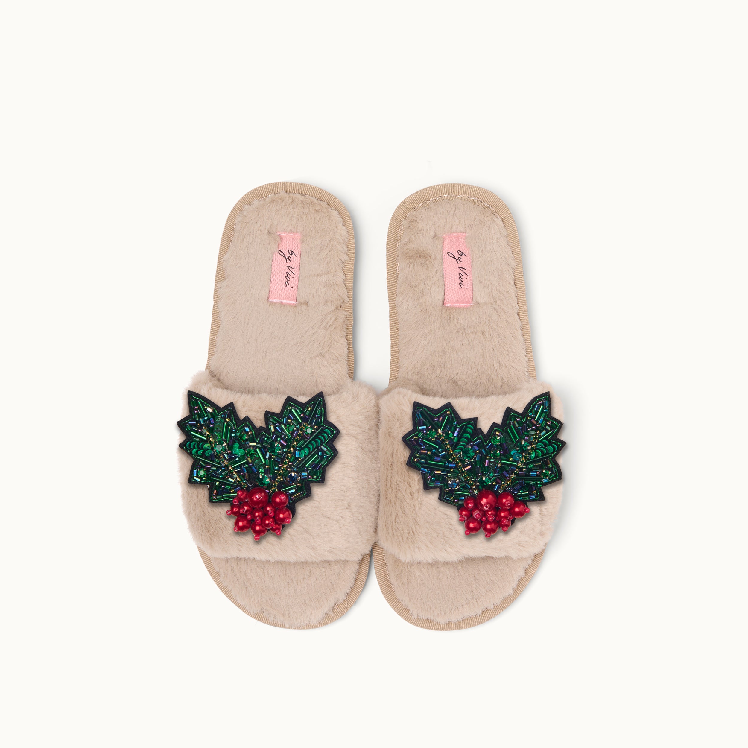 Brosche für Slipper: Mistelzweig