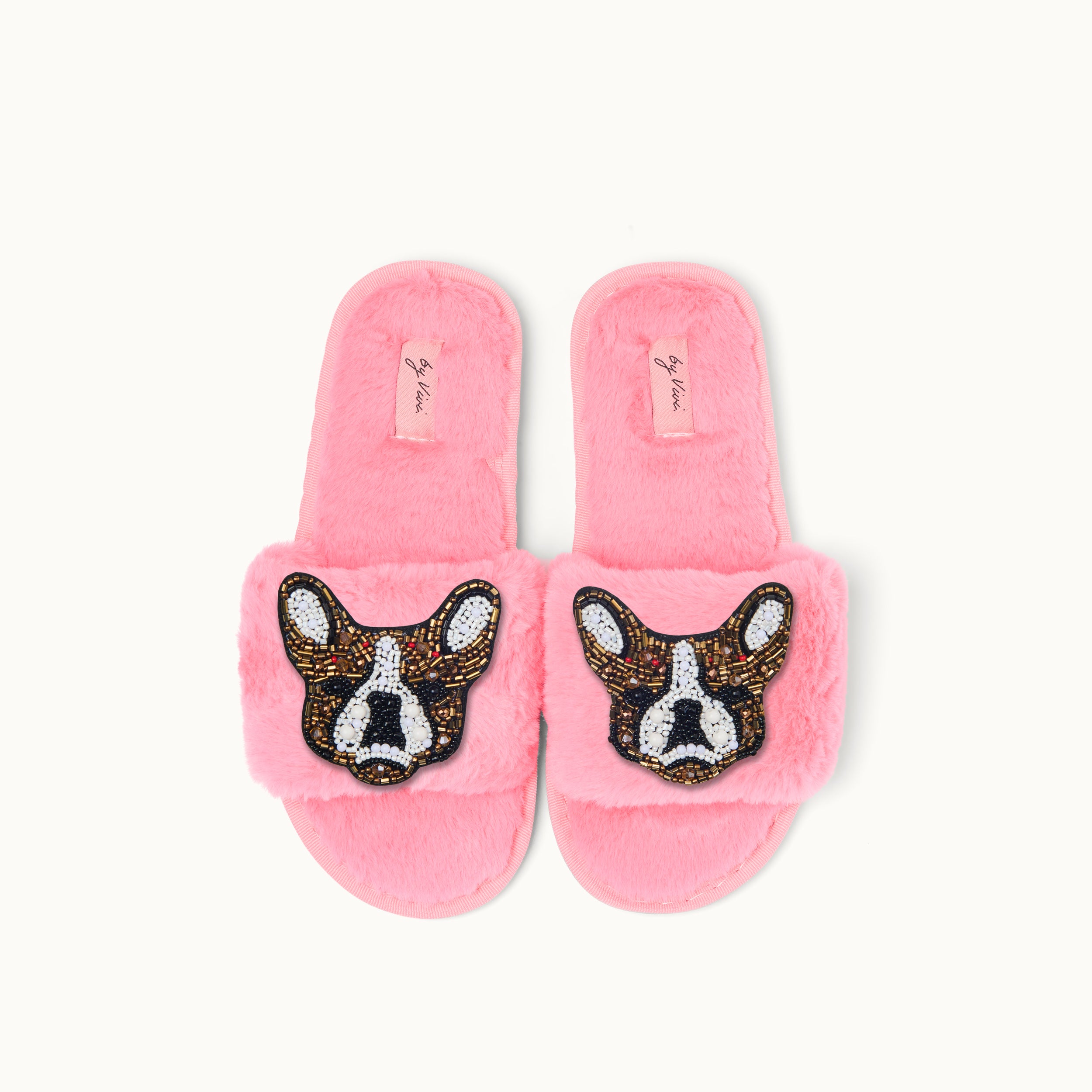 Brosche für Slipper: Französische Bulldogge