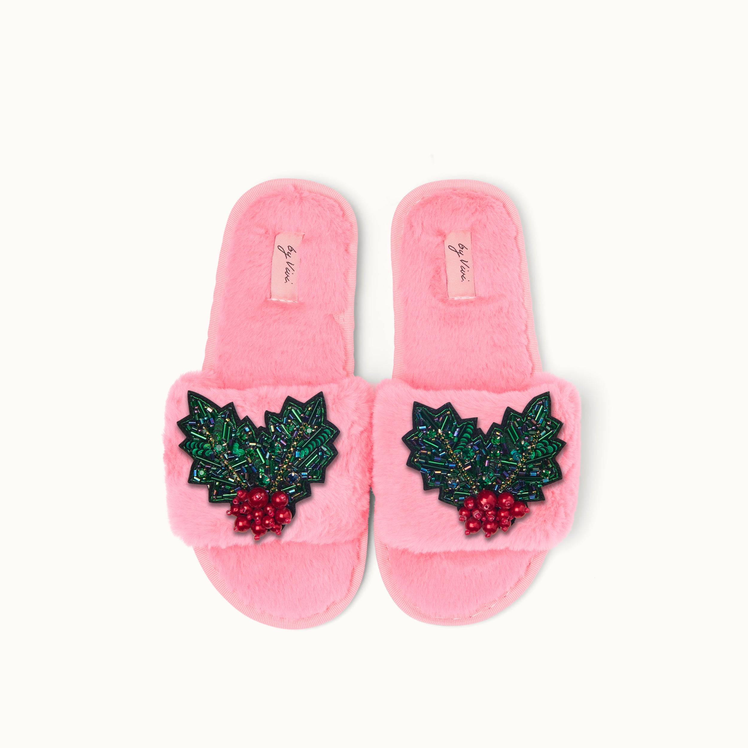 Brosche für Slipper: Mistelzweig