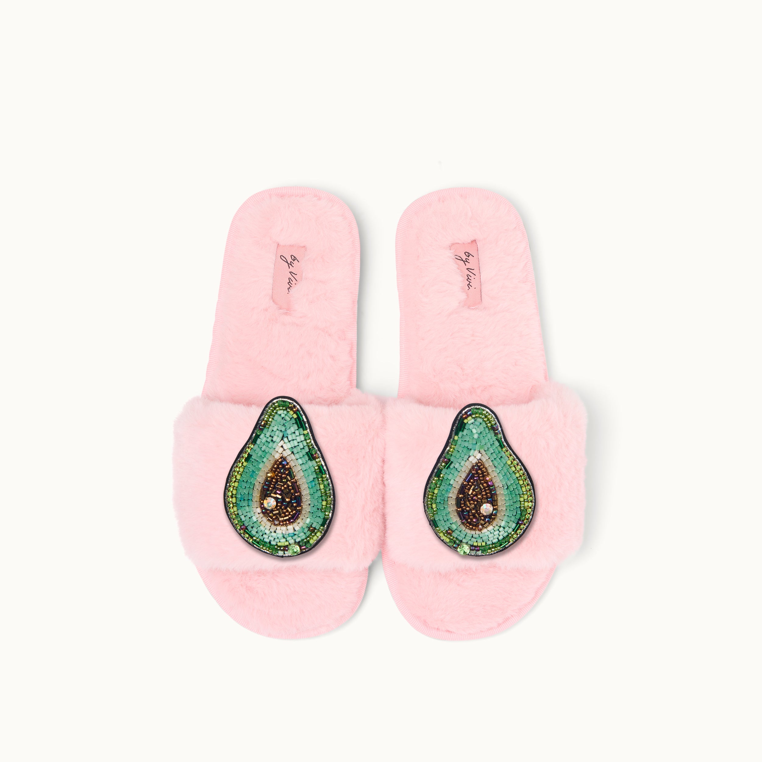 Brosche für Slipper: Avocado