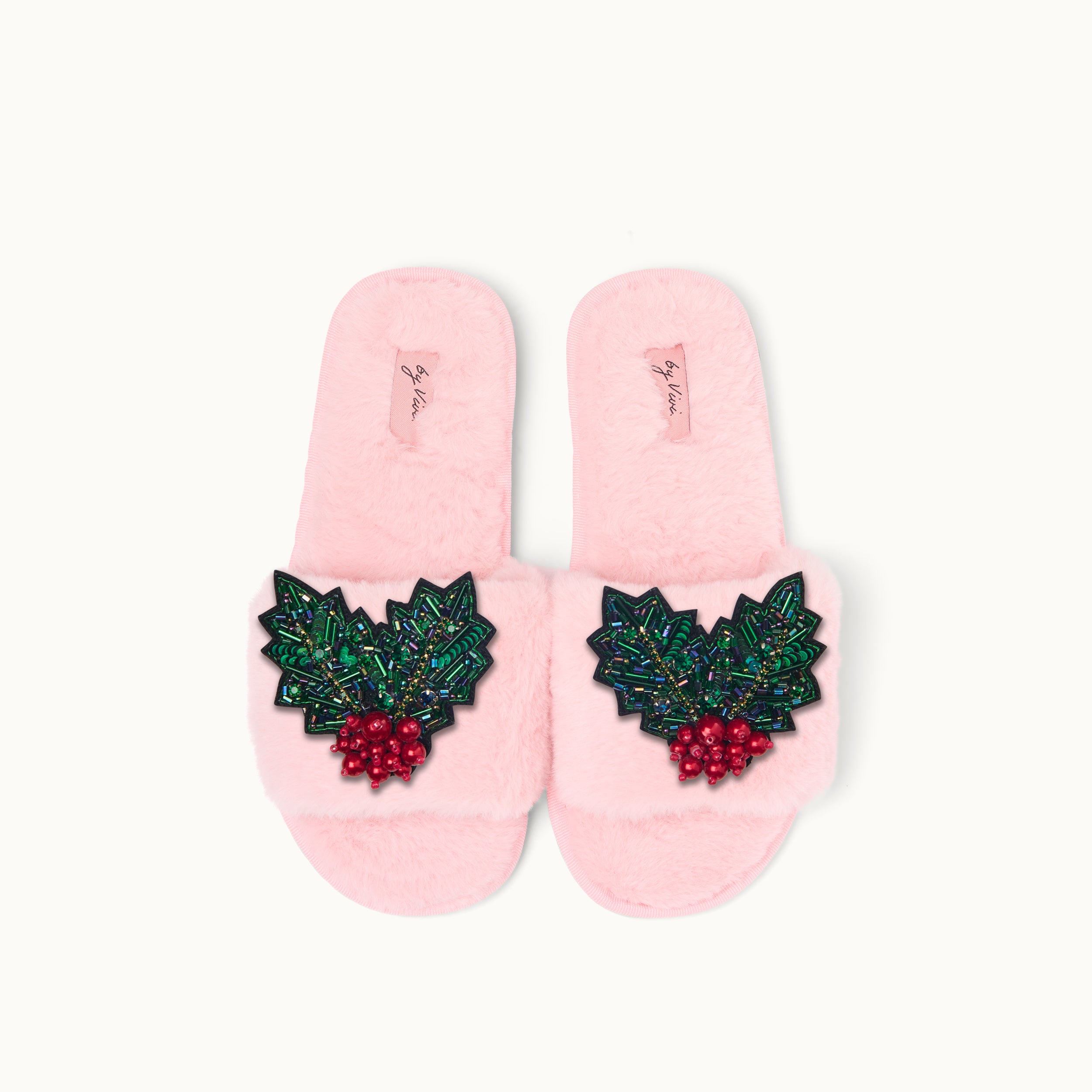 Brosche für Slipper: Mistelzweig