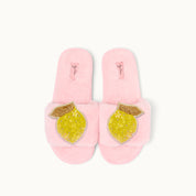 Brosche für Slipper: Zitrone