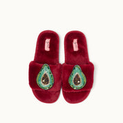 Brosche für Slipper: Avocado