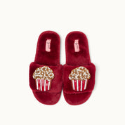 Brosche für Slipper: Popcorn