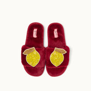 Brosche für Slipper: Zitrone