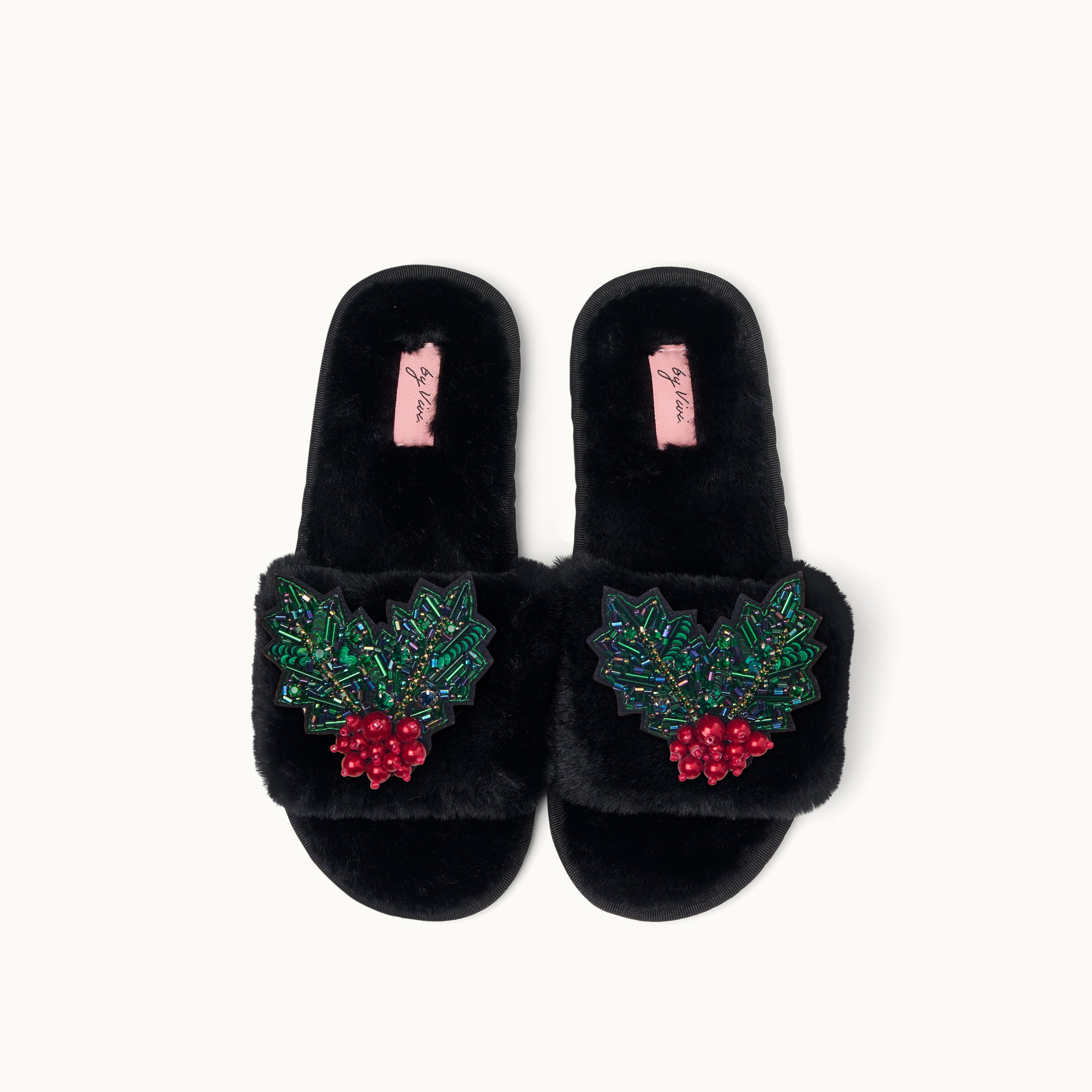 Brosche für Slipper: Mistelzweig
