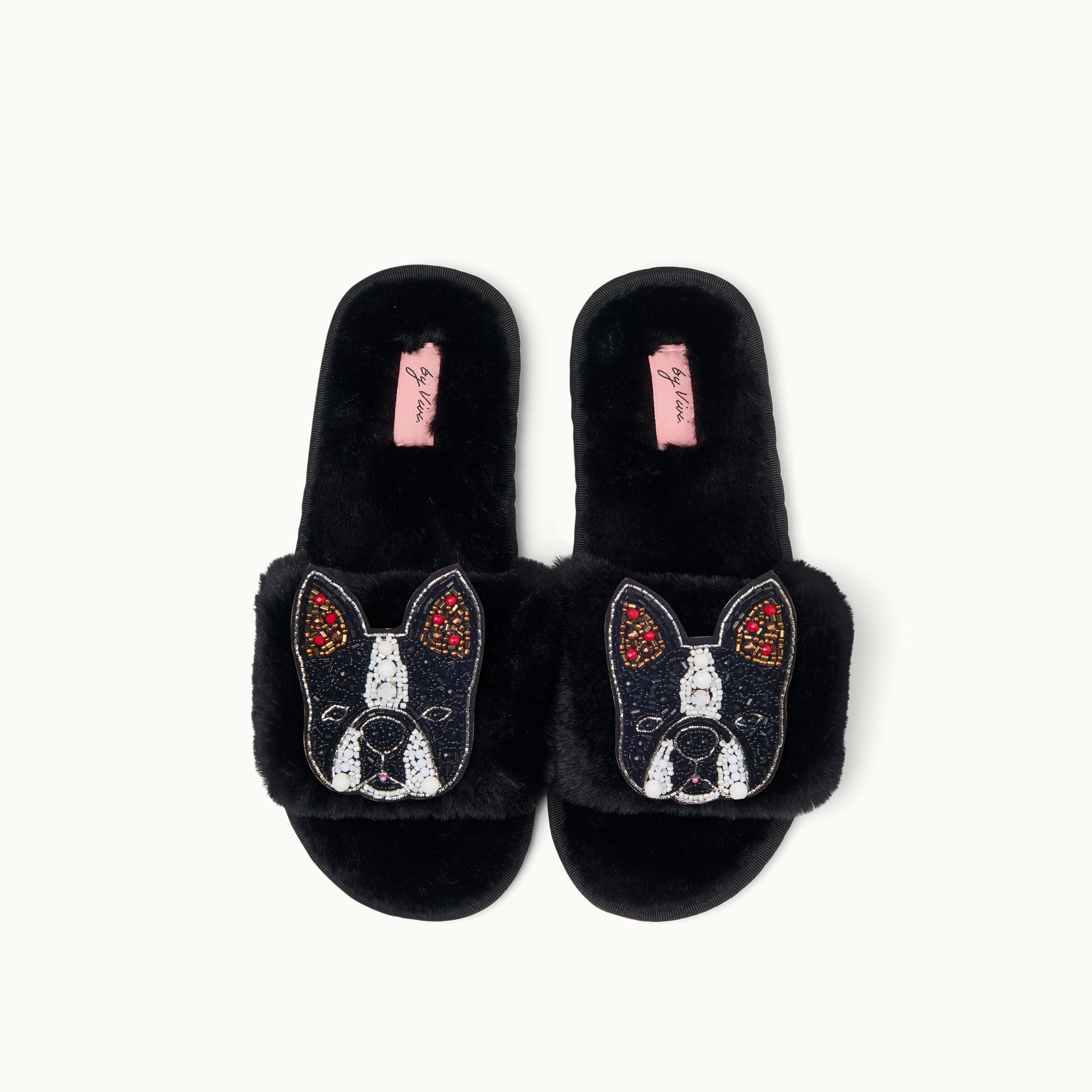 Brosche für Slipper: Bulldogge