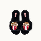 Brosche für Slipper: Popcorn