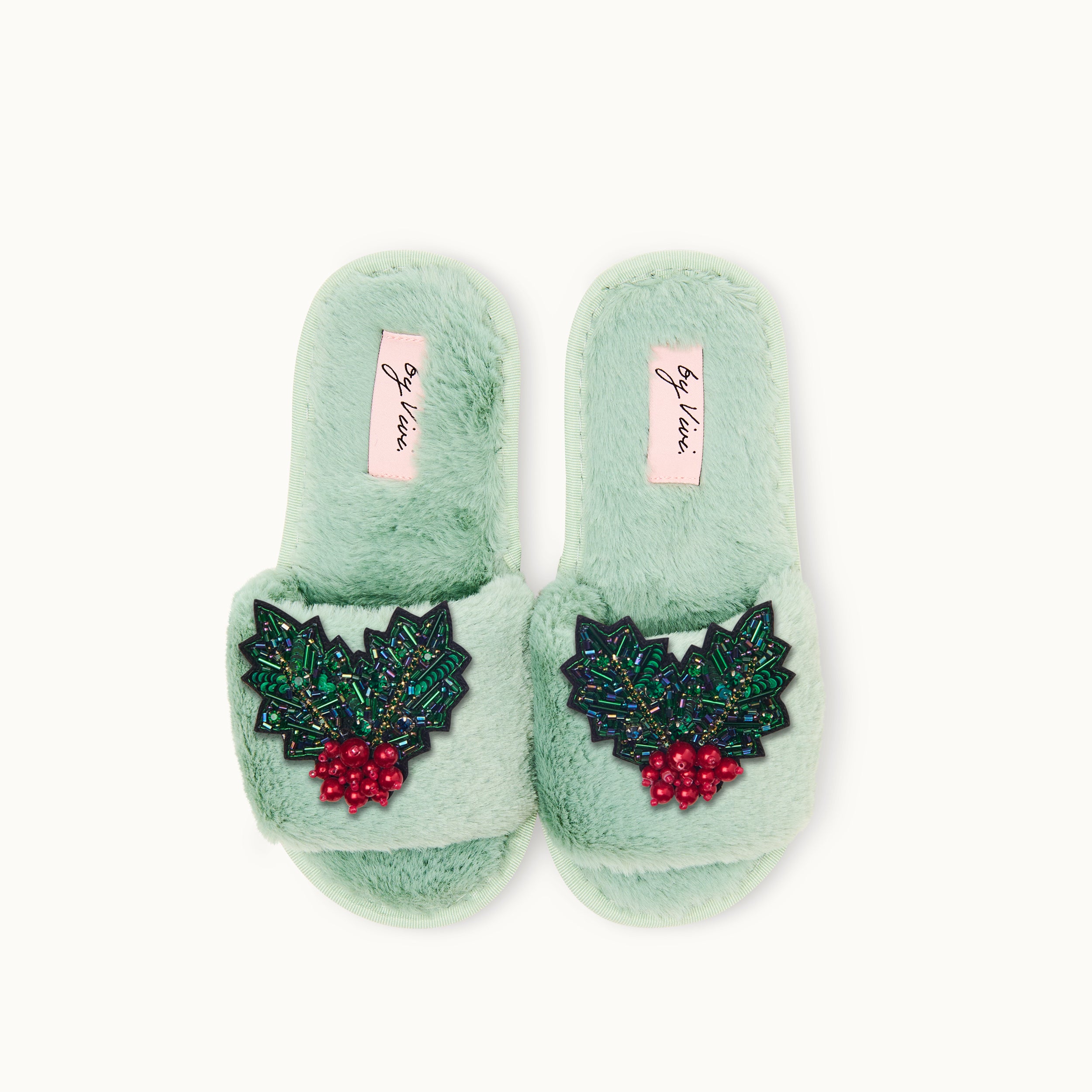 Brosche für Slipper: Mistelzweig