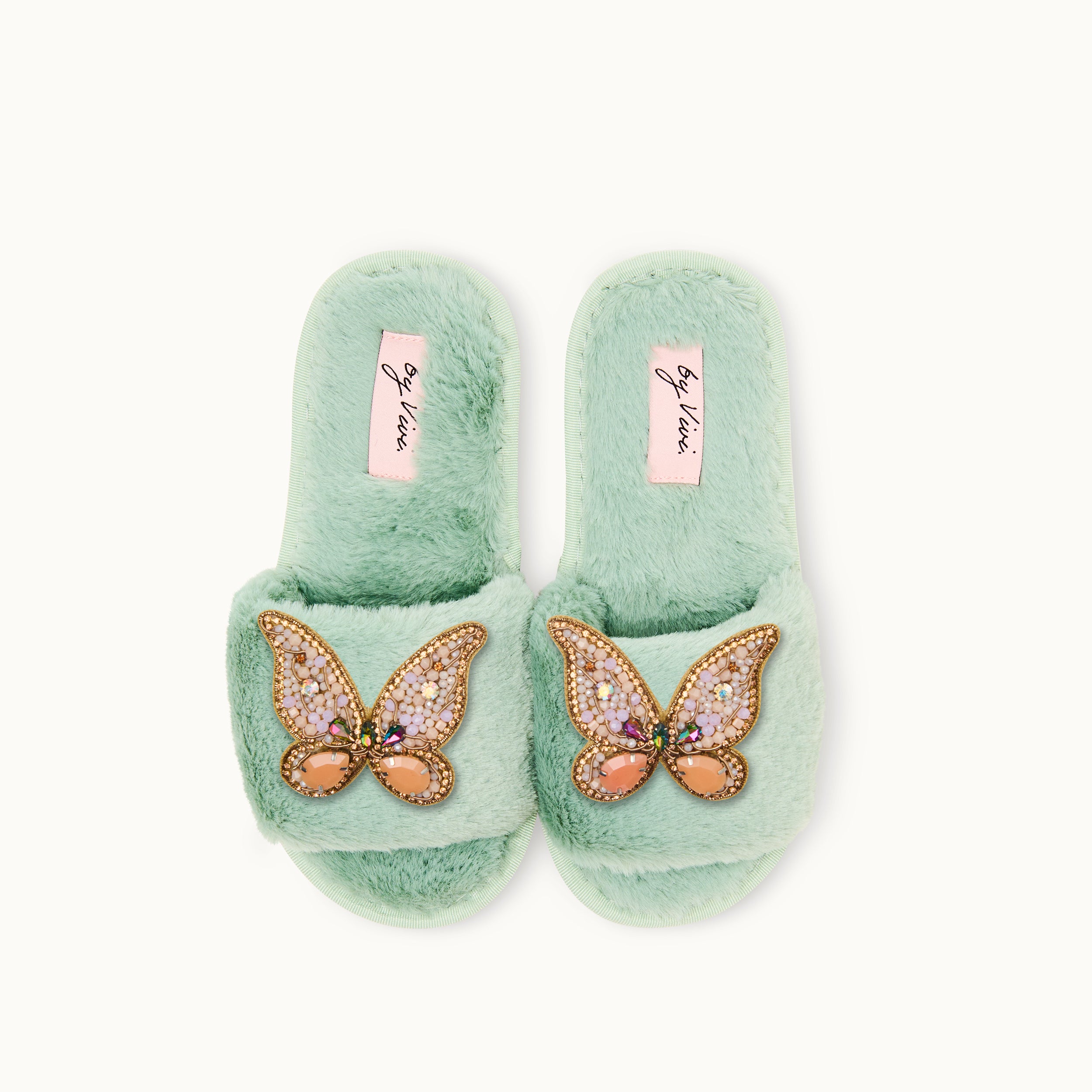 Brosche für Slipper: Schmetterling