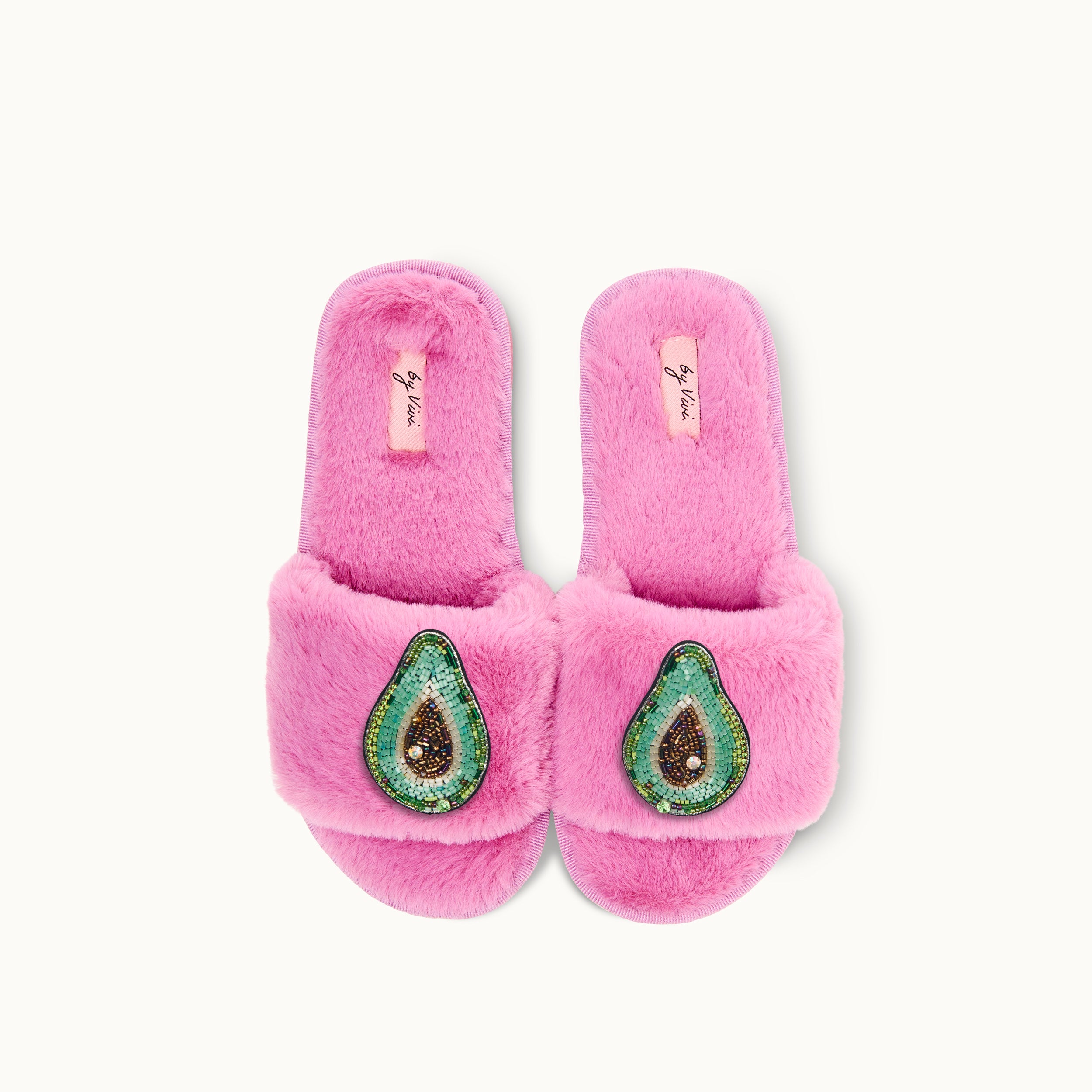 Brosche für Slipper: Avocado