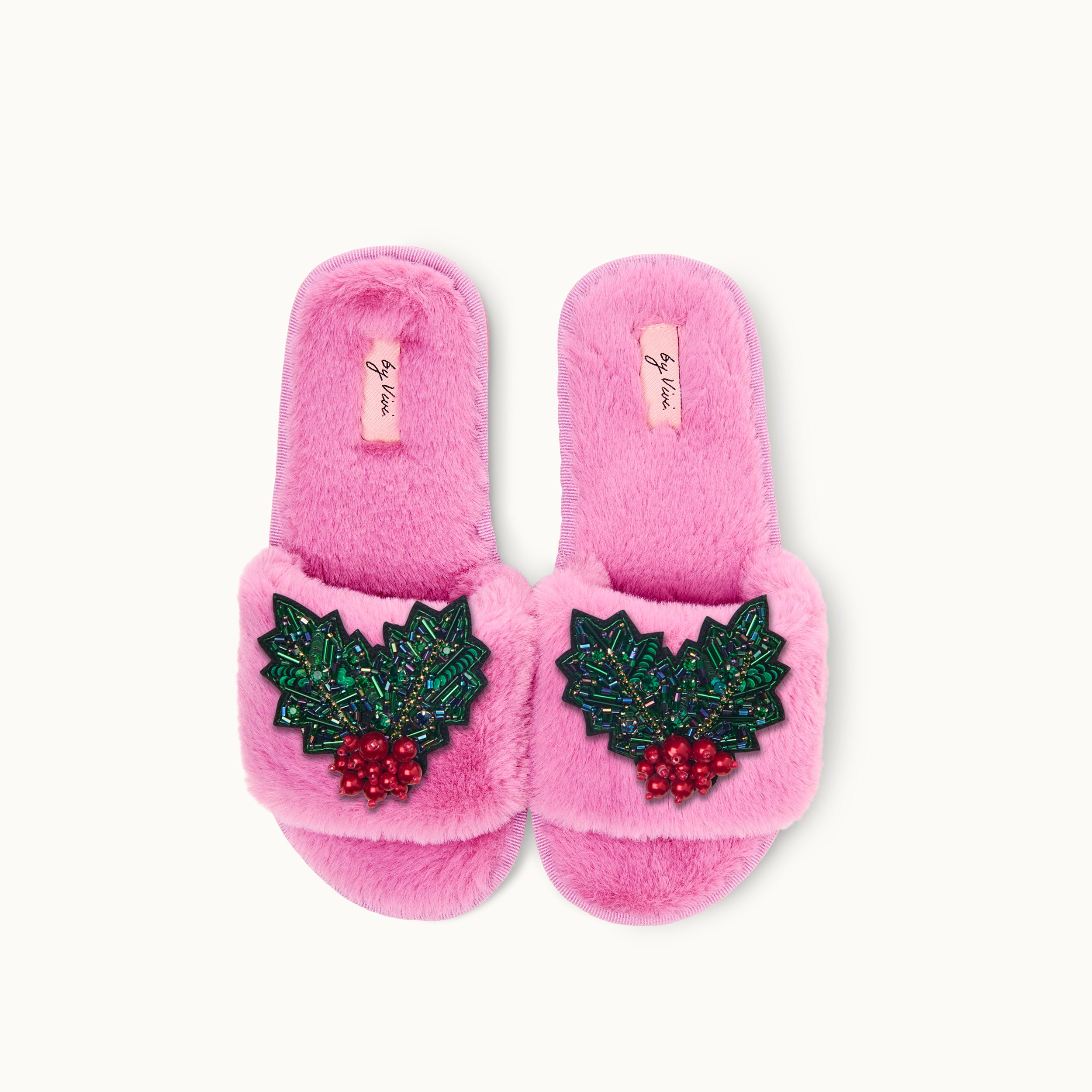 Brosche für Slipper: Mistelzweig
