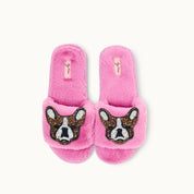Brosche für Slipper: Französische Bulldogge