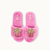 Brosche für Slipper: Popcorn
