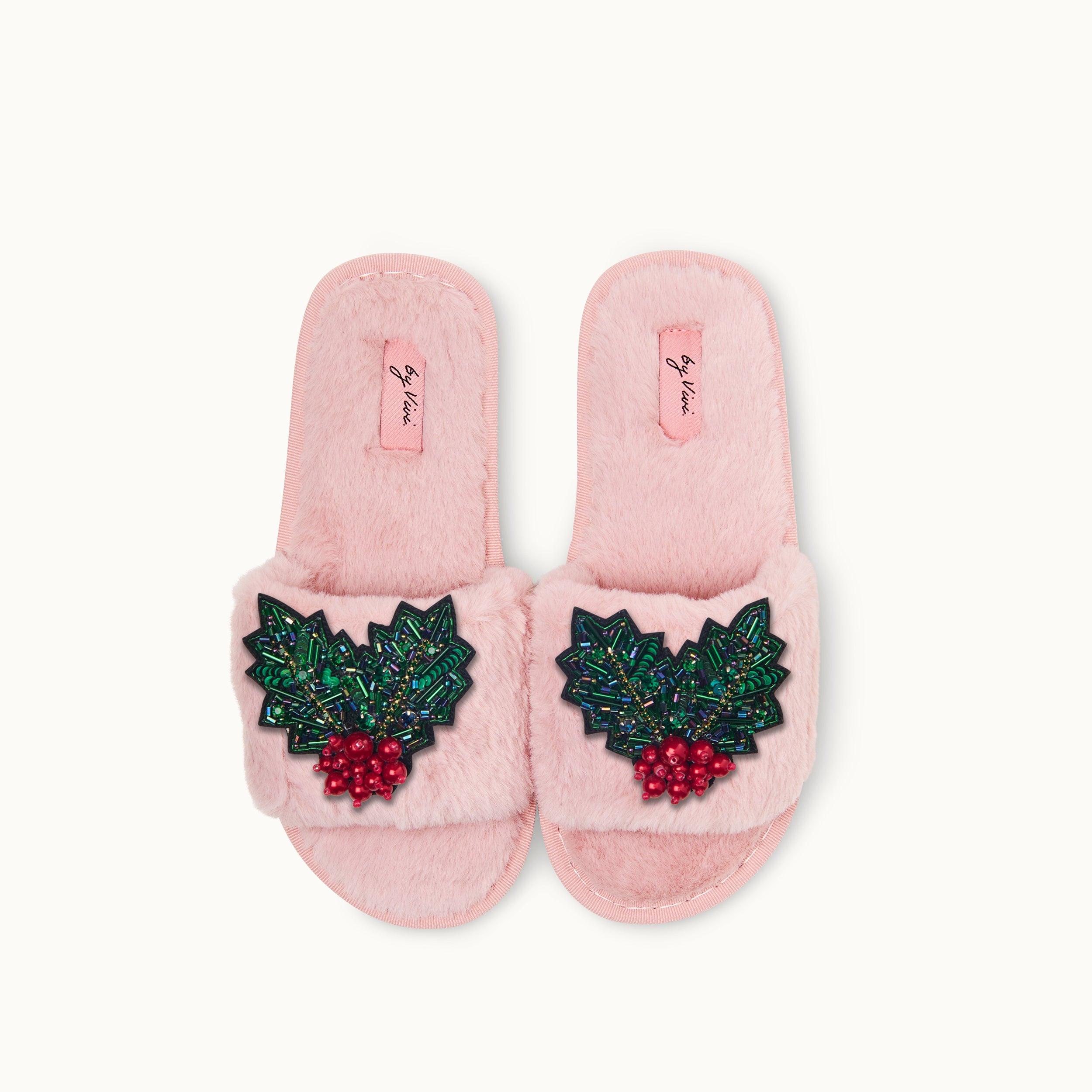 Brosche für Slipper: Mistelzweig