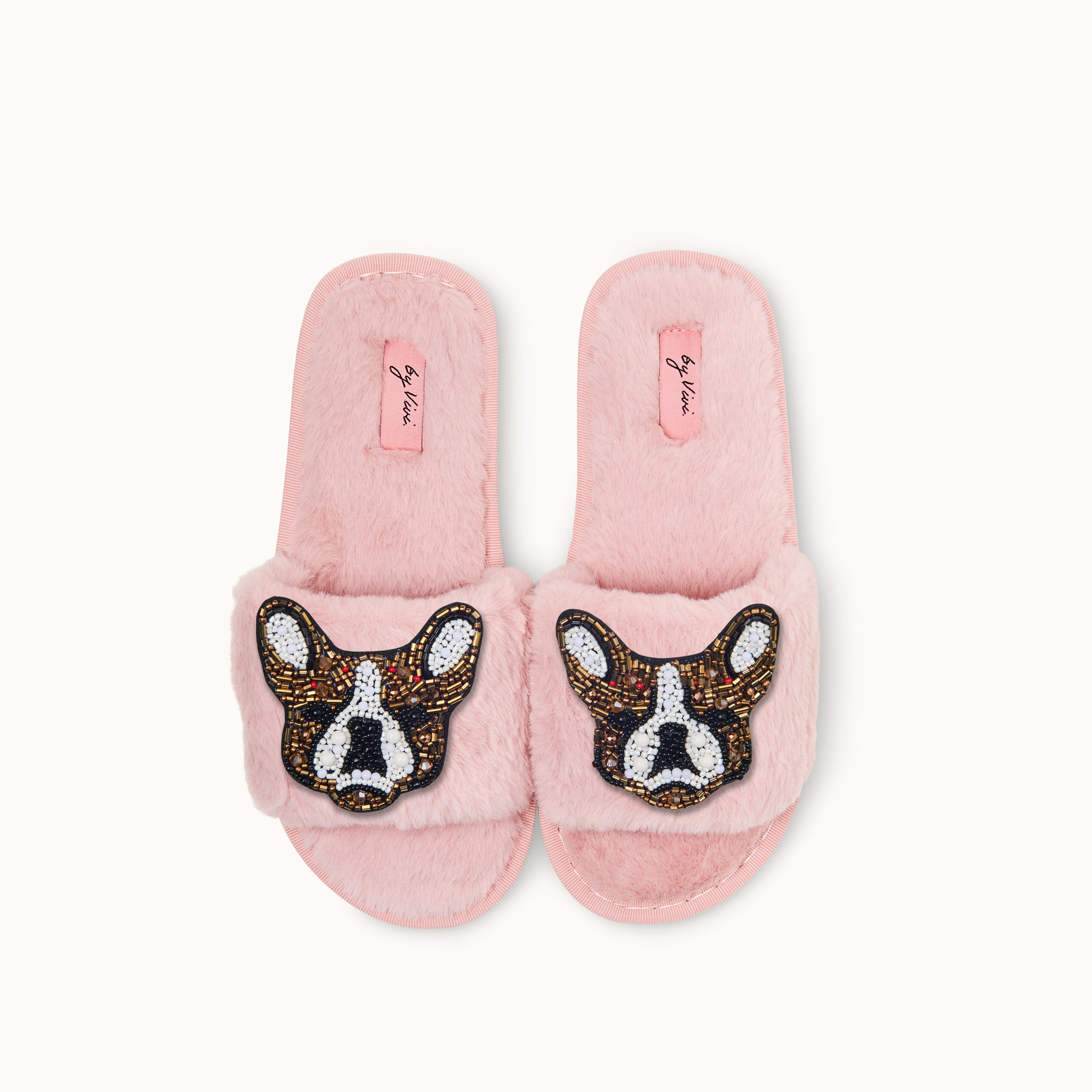 Brosche für Slipper: Französische Bulldogge