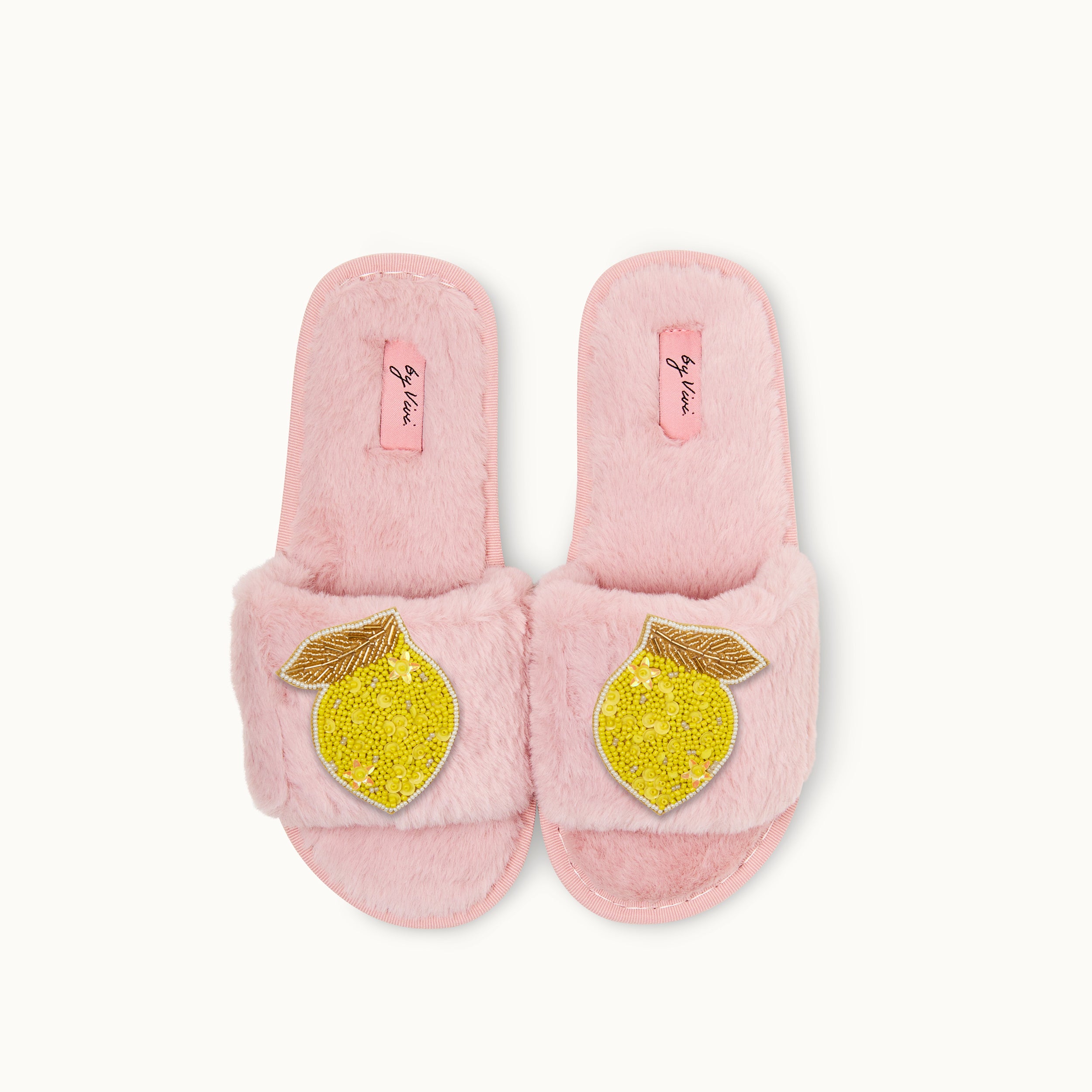 Brosche für Slipper: Zitrone