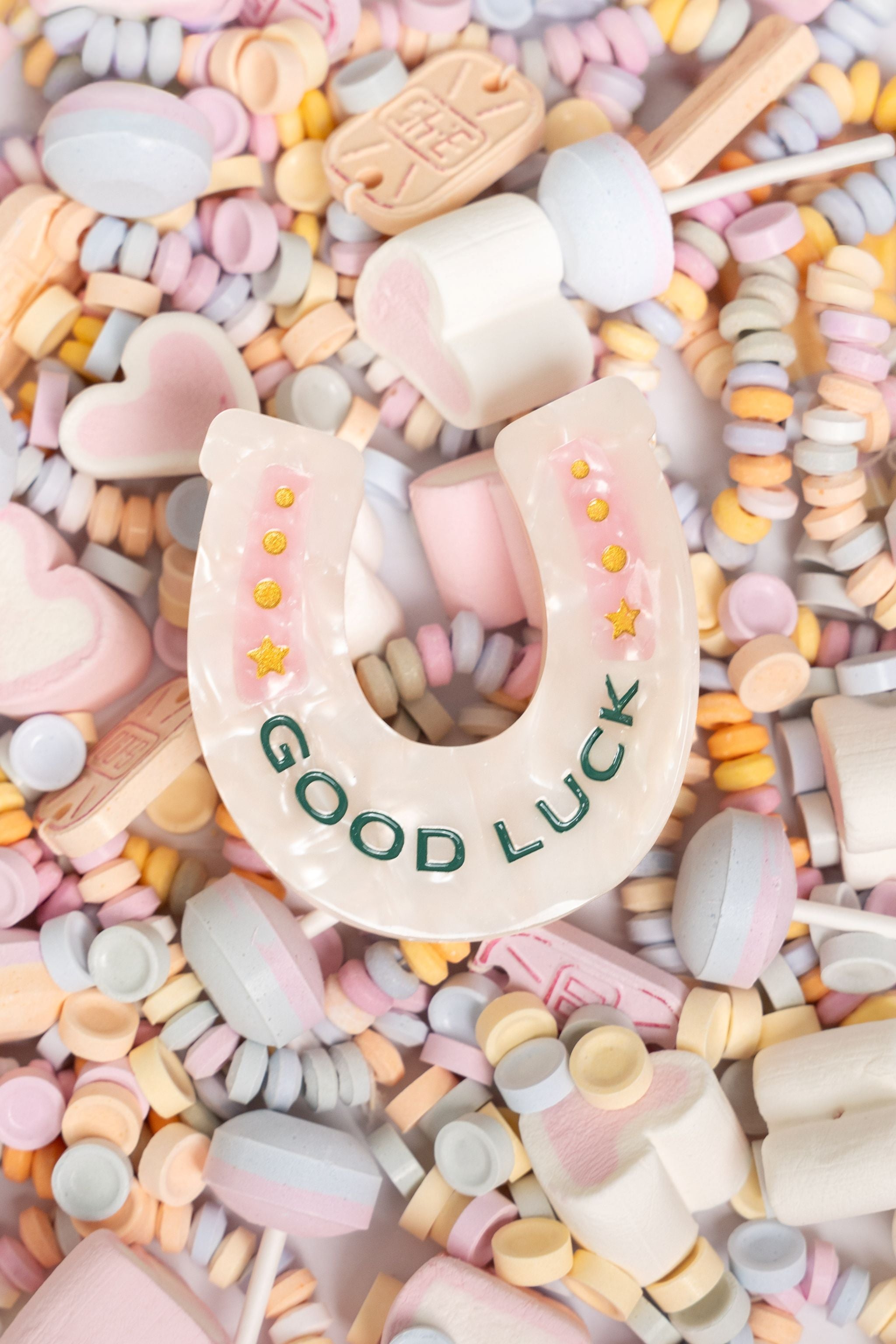 Haarklammer Hufeisen / Good Luck