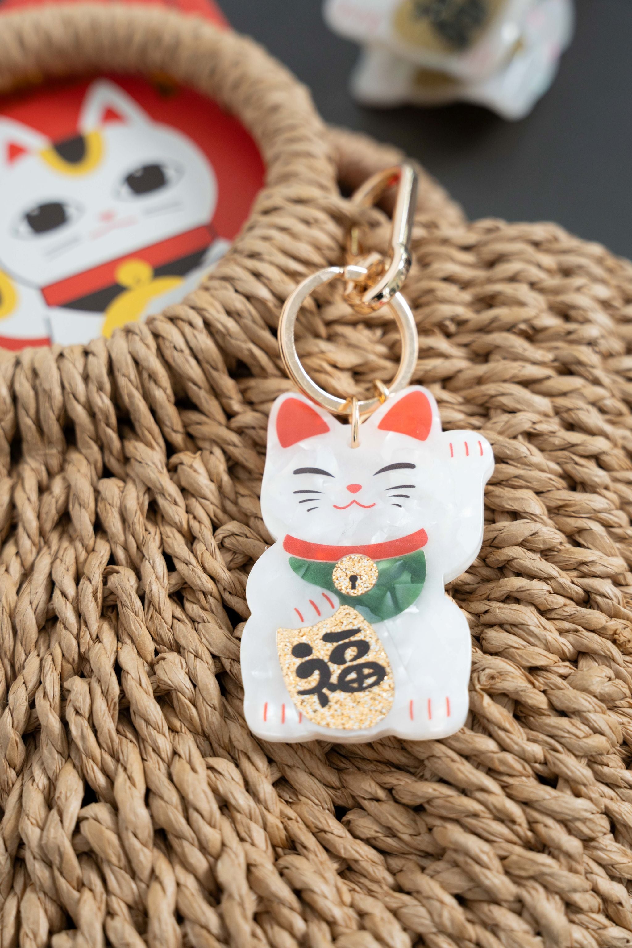 Schlüsselanhänger  Glückskatze/Maneki-neko